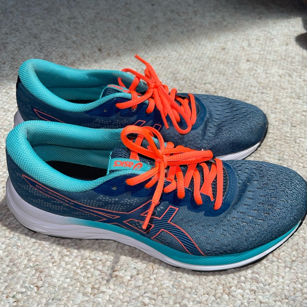 ASICS Women’s size 11 sneakers blue and orange